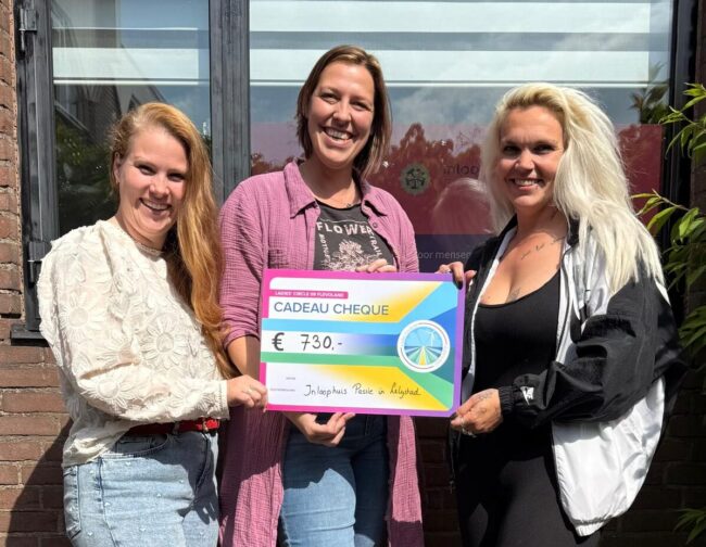 Ladies Circle Flevoland heeft 730 euro opgehaald voor Inloophuis Passie
