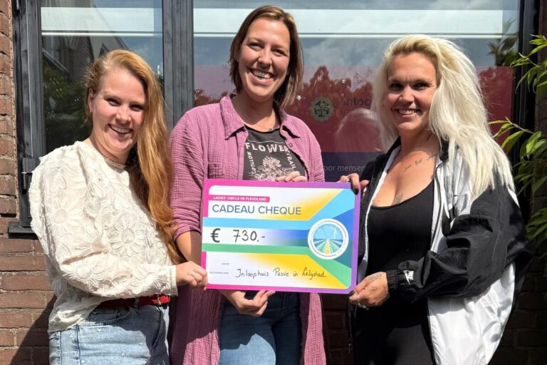 Ladies Circle Flevoland heeft 730 euro opgehaald voor Inloophuis Passie